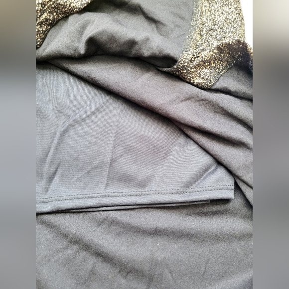 TORRID Women Plus Size Chic Gold Shimmer/Glitter Stretch Skirt Lined Pull On 26 - Picture 12 of 16